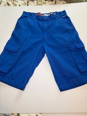 Akademiks Royal Blue Cargo Shorts for Men